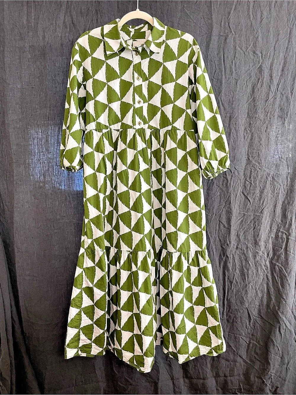 Anthropologie Maeve The Bettina Tiered Shirt Dress